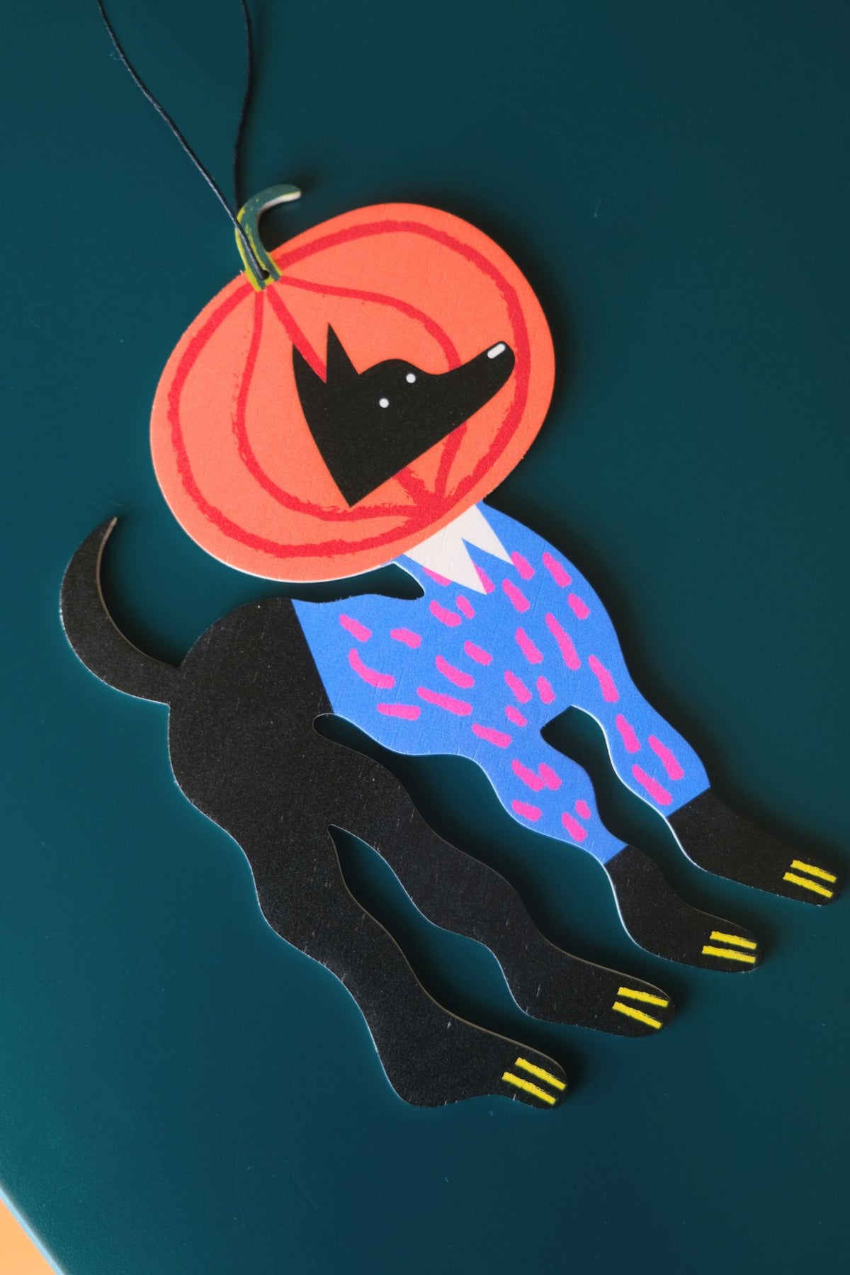 Pumpkin Dog - Halloweenowa zawieszka