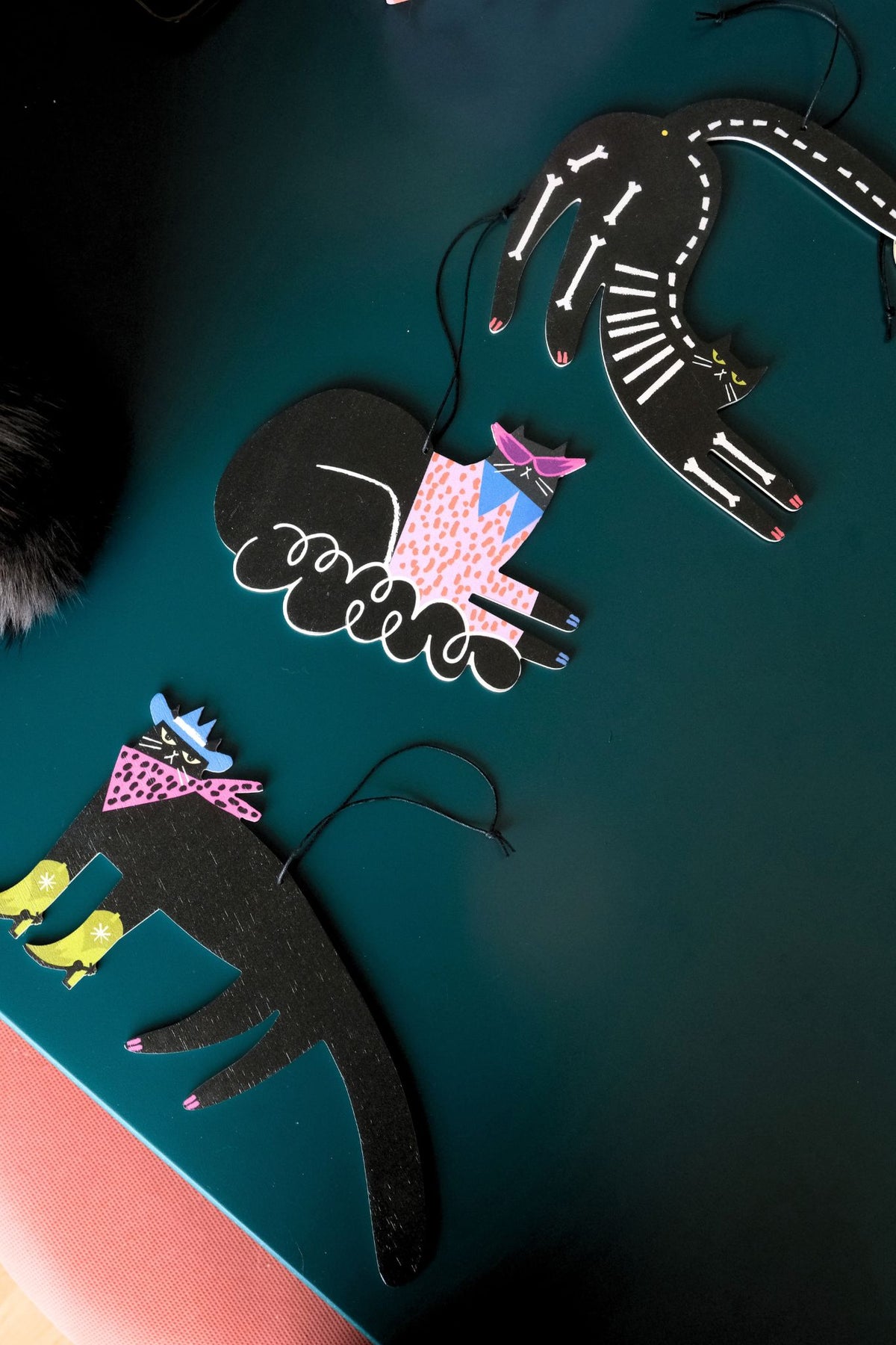 Cowboy Cat - Halloweenowa zawieszka