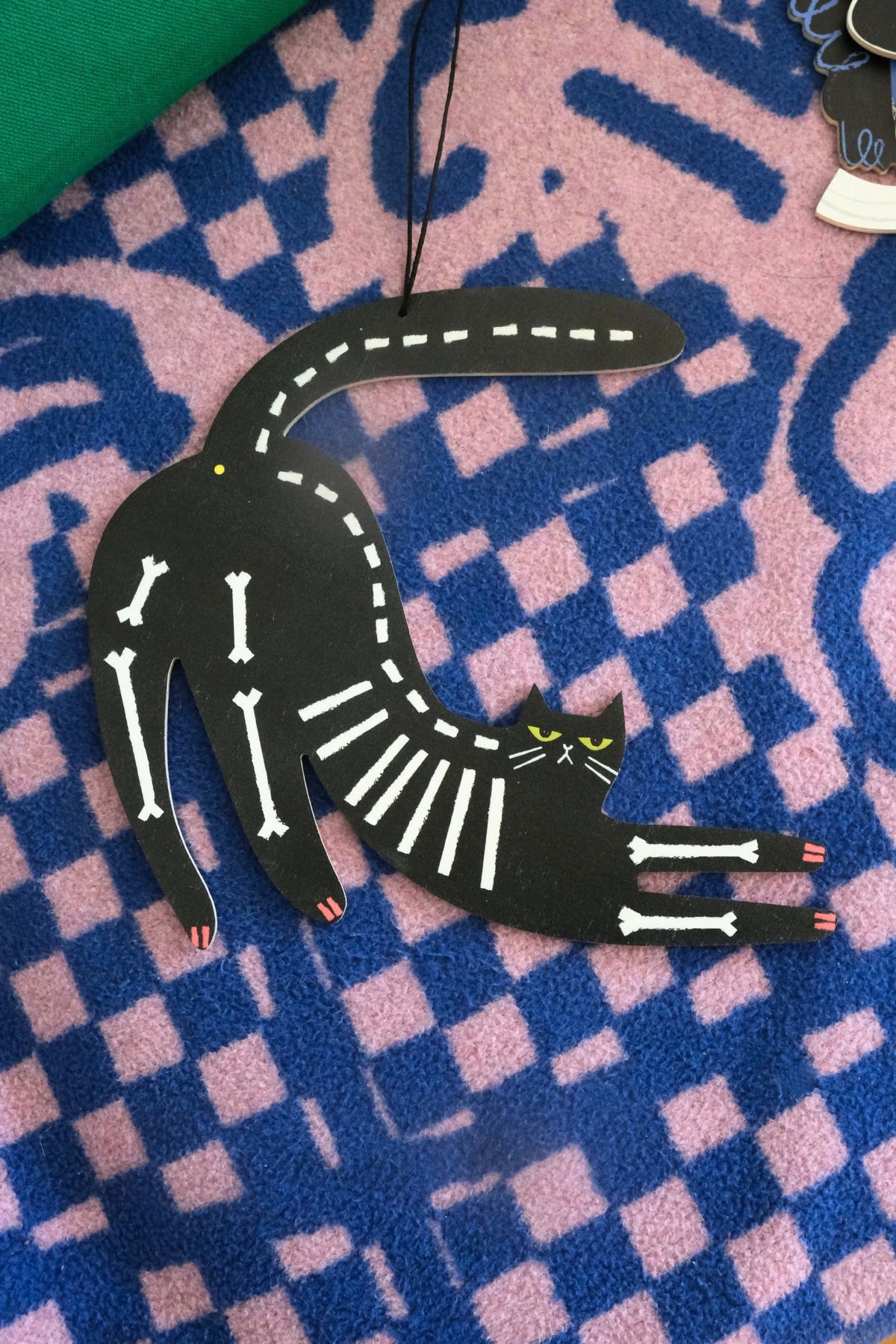 Skeleton Cat - Halloweenowa zawieszka