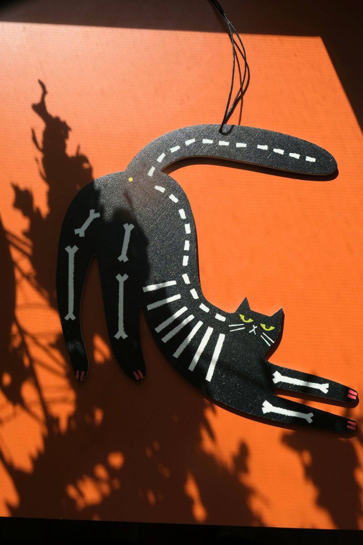 Skeleton Cat - Halloweenowa zawieszka