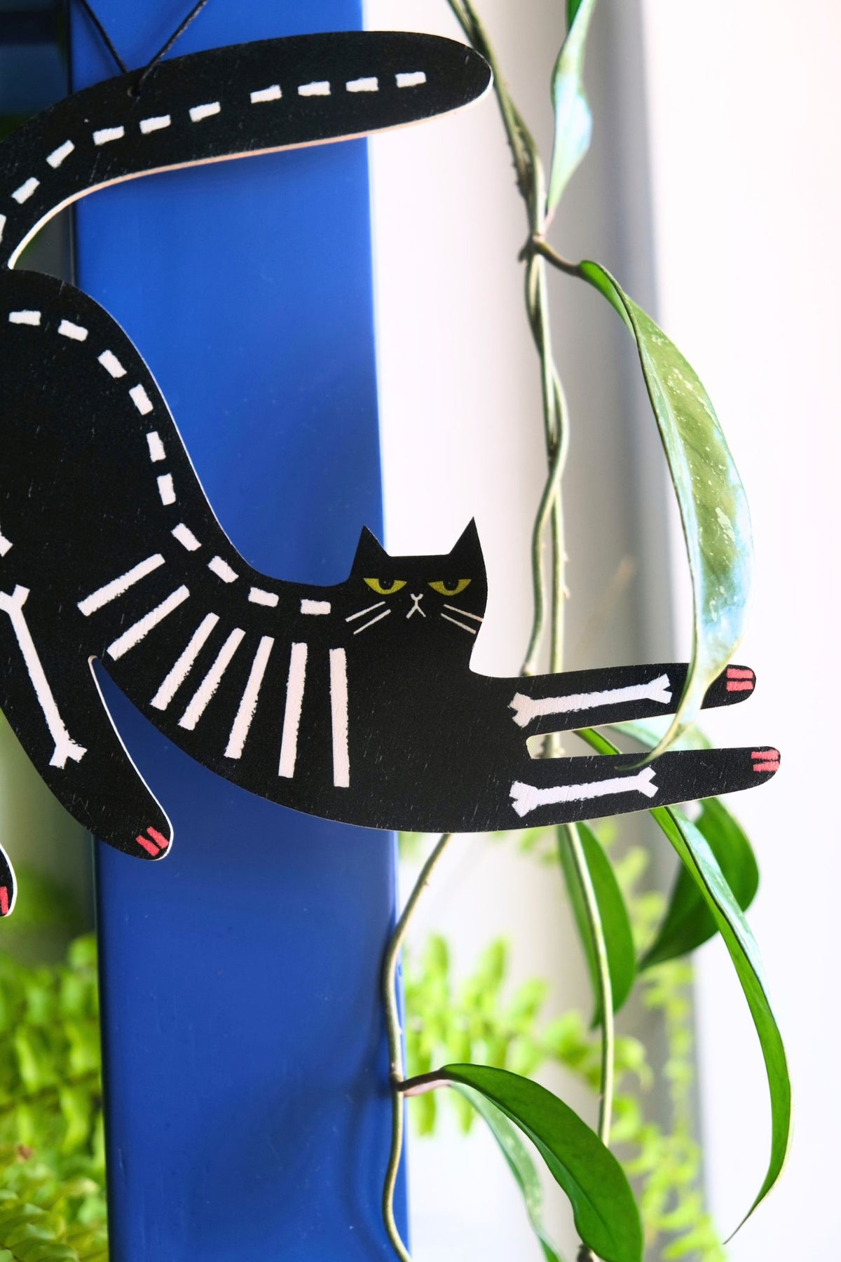 Skeleton Cat - Halloweenowa zawieszka