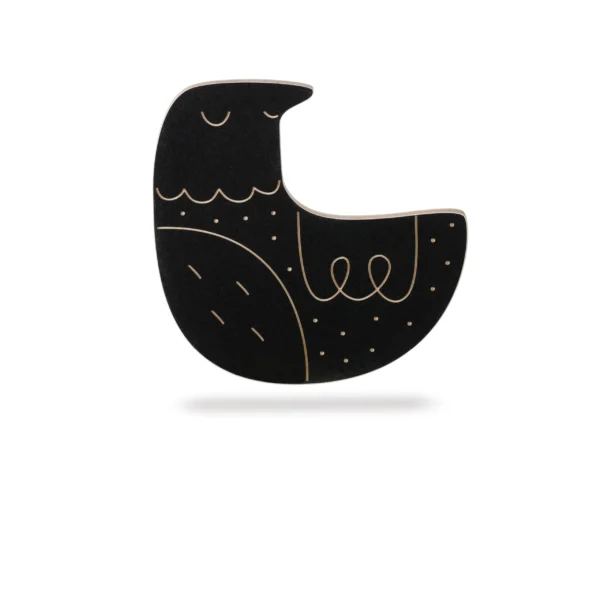 Tableau de craie en bois - Poule