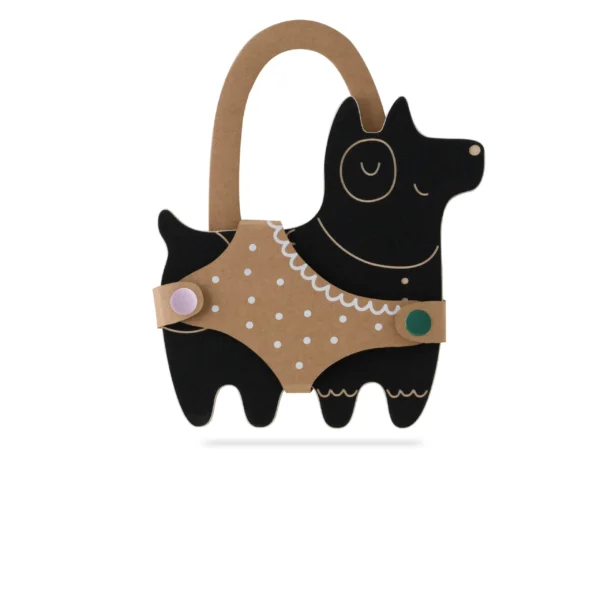 Tableau de craie en bois - Chien