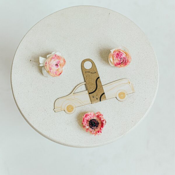 Signet en bois pour le livre - La Voiture