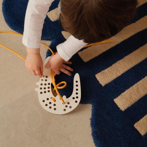 Entrelacement en bois Montessori - George the Crocodile