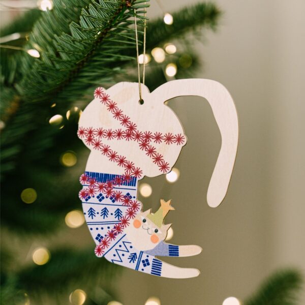 Zabawny Kot - ozdoba choinkowa