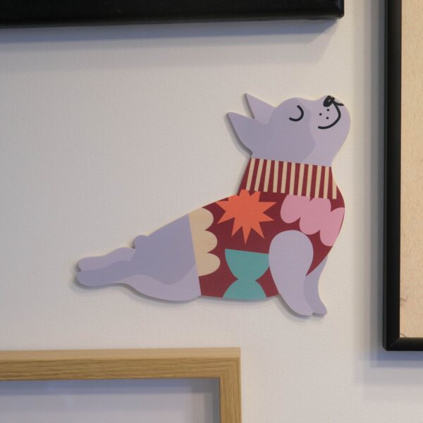 Lotus Bulldog Francuski - dekoracja ścienna